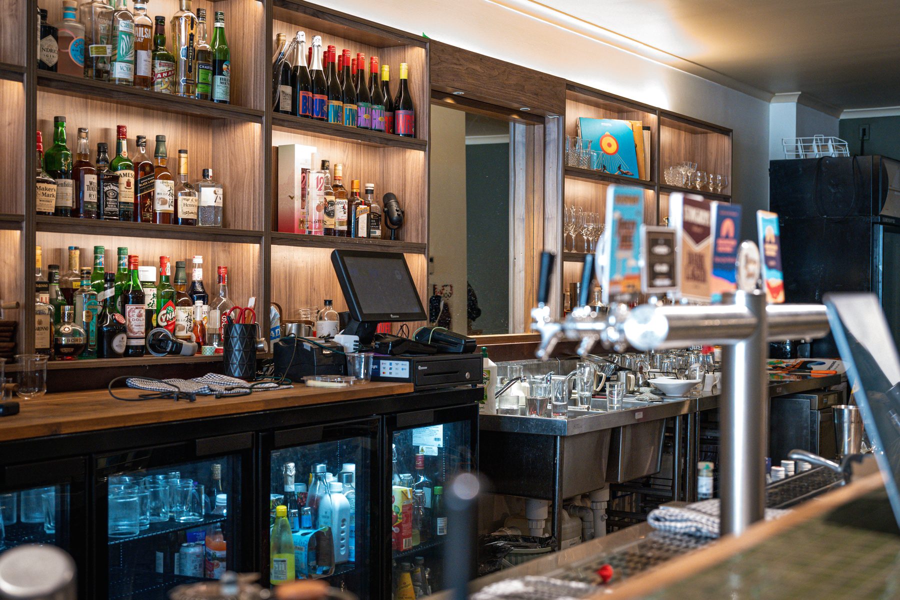 Acidity's full bar, set for a larger private celebration