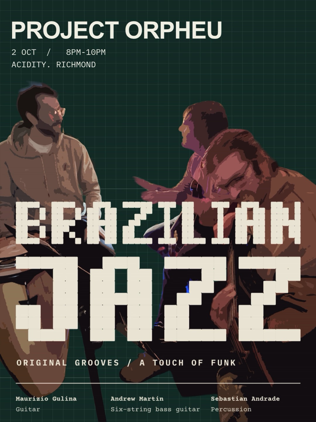 Brazilian Jazz and Original Grooves poster artwork