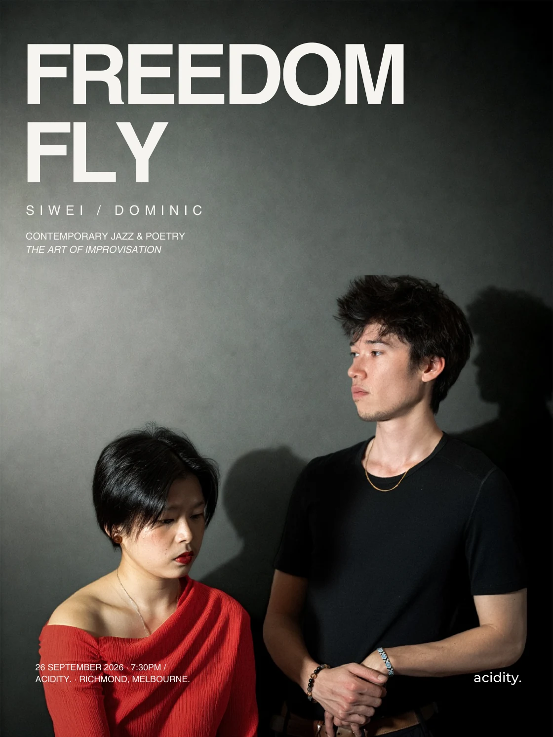 Freedom Fly contemporary jazz poster