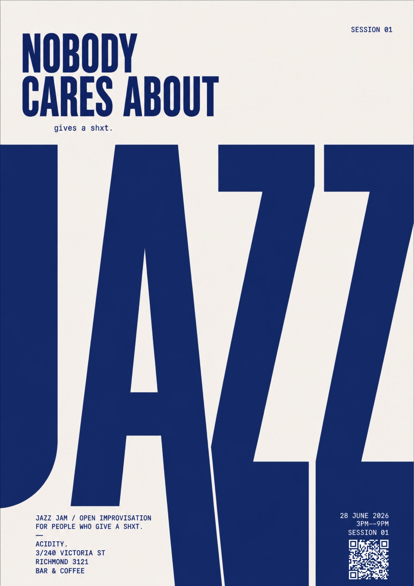 Nobody Cares About Jazz poster